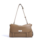 Chic Small Square Shoulder Crossbody Bag with Lock