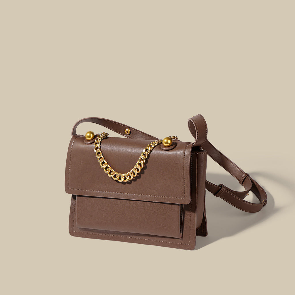 Textured Niche Chain Hobo Crossbody