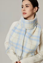 Winter Plaid Multicolor Wool Scarf