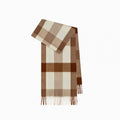 Winter Plaid Multicolor Wool Scarf