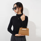Chic Chain Flap Mini Small Square Handbag Kelly Bag