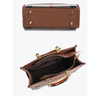 Checkered Patchwork Square Handbag