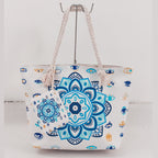 Boho Evil Eye Canvas Tote Bag