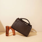 Genuine Leather Box Bag – Simple Niche Shoulder Crossbody