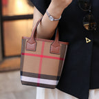 Classic Plaid Canvas Mini Crossbody Bag
