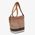 Plaid Crossbody Shoulder Bucket Bag