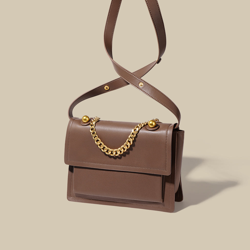 Textured Niche Chain Hobo Crossbody