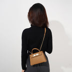 Chic Chain Flap Mini Small Square Handbag Kelly Bag