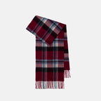 Classic Plaid Cashmere Scarf - Ash pink grid