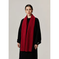 Versatile Knitted Warm Scarf - Red
