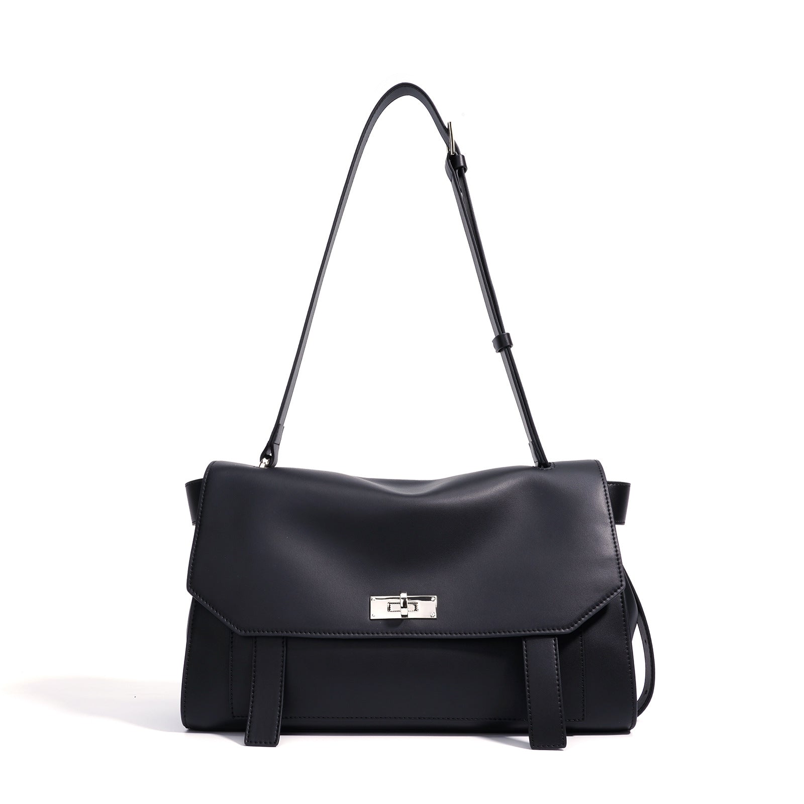 Chic Small Square Shoulder Crossbody Bag with Lock