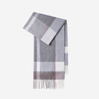 Wool Plaid Winter Shawl Scarf