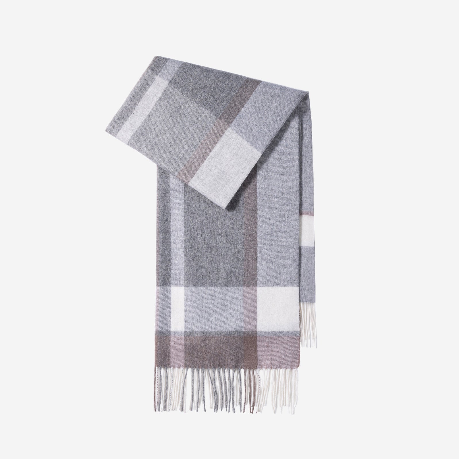 Wool Plaid Winter Shawl Scarf