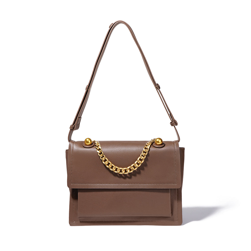 Textured Niche Chain Hobo Crossbody