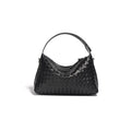 Niche Diamond Cowhide Shoulder Crossbody Woven Bag