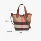 Check Pattern Cylinder Bag