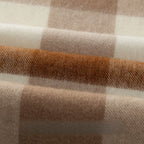 Classic Plaid Cashmere Scarf - Ash pink grid