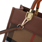Checkered Patchwork Square Handbag