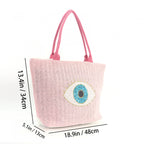 Evil Eye Large Boho Beach Tote Bag