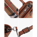 Classic Plaid Canvas Mini Crossbody Bag