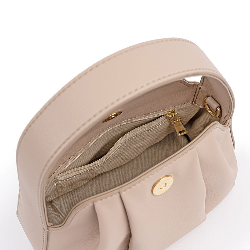 Chic French Wrinkle-Design Crossbody Handbag Cloud Bag