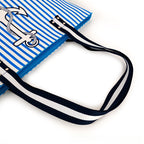 Large Nautical Canvas Beach Tote Bag