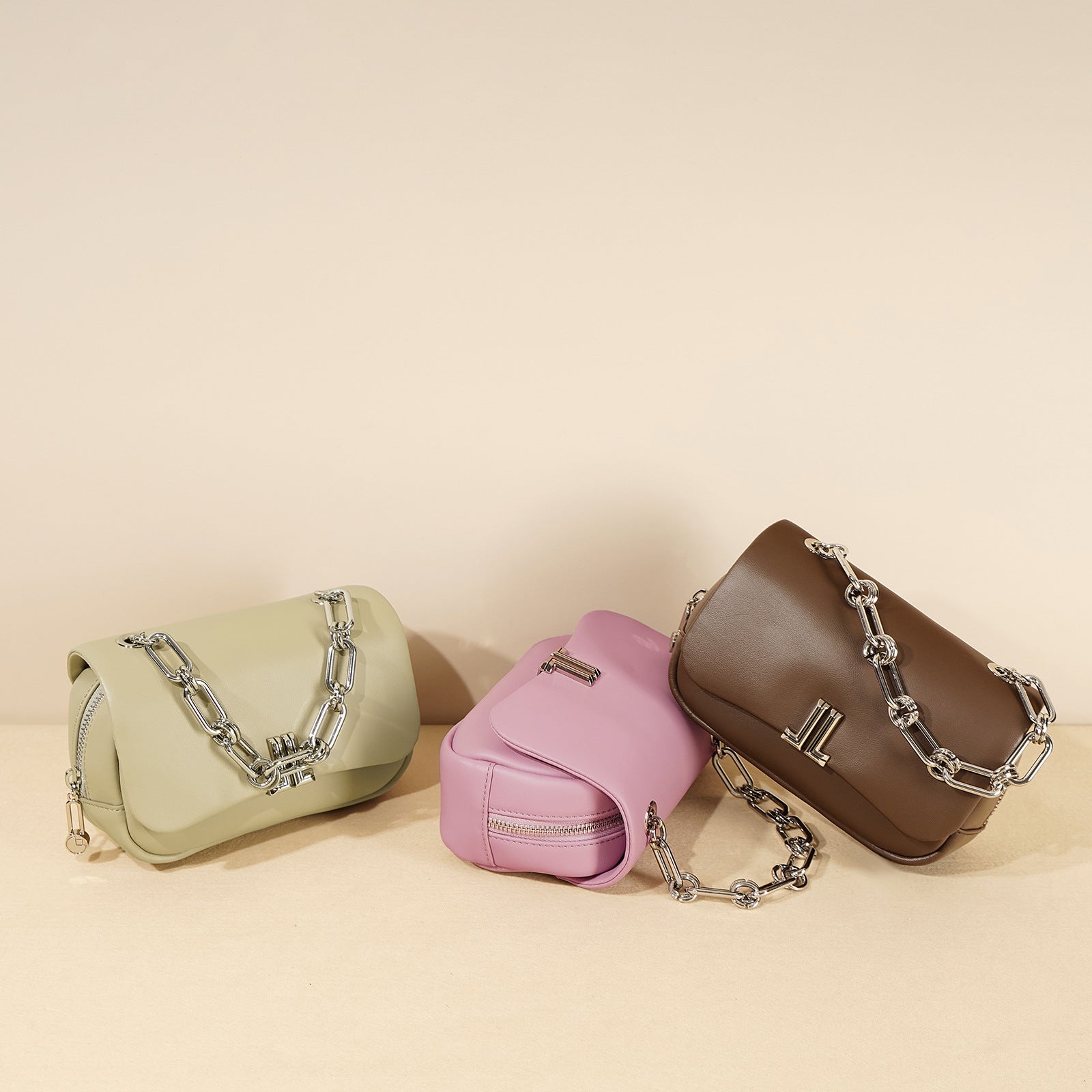 Soft Simple Crossbody Shoulder Chain Bag