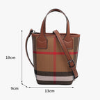 Classic Plaid Canvas Mini Crossbody Bag