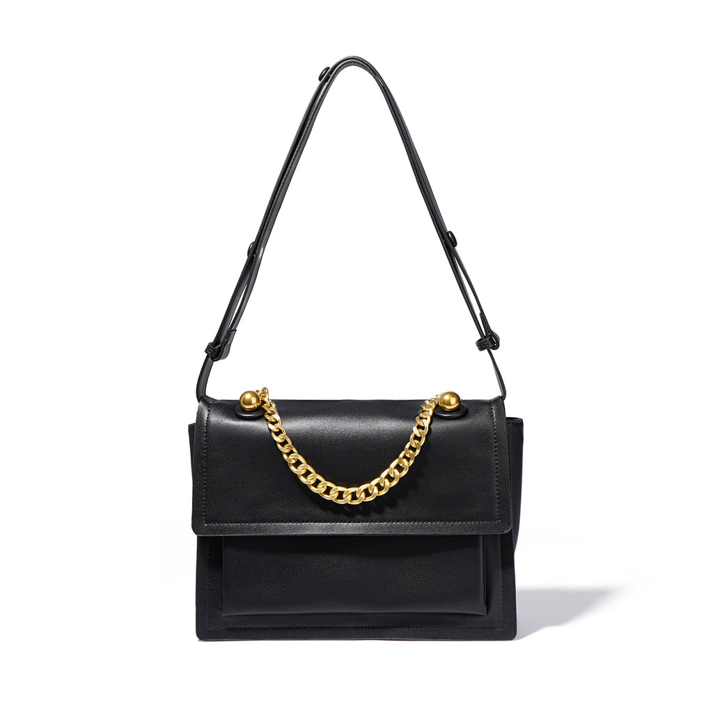Textured Niche Chain Hobo Crossbody