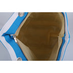 Large Canvas Striped Beach Tote Bag