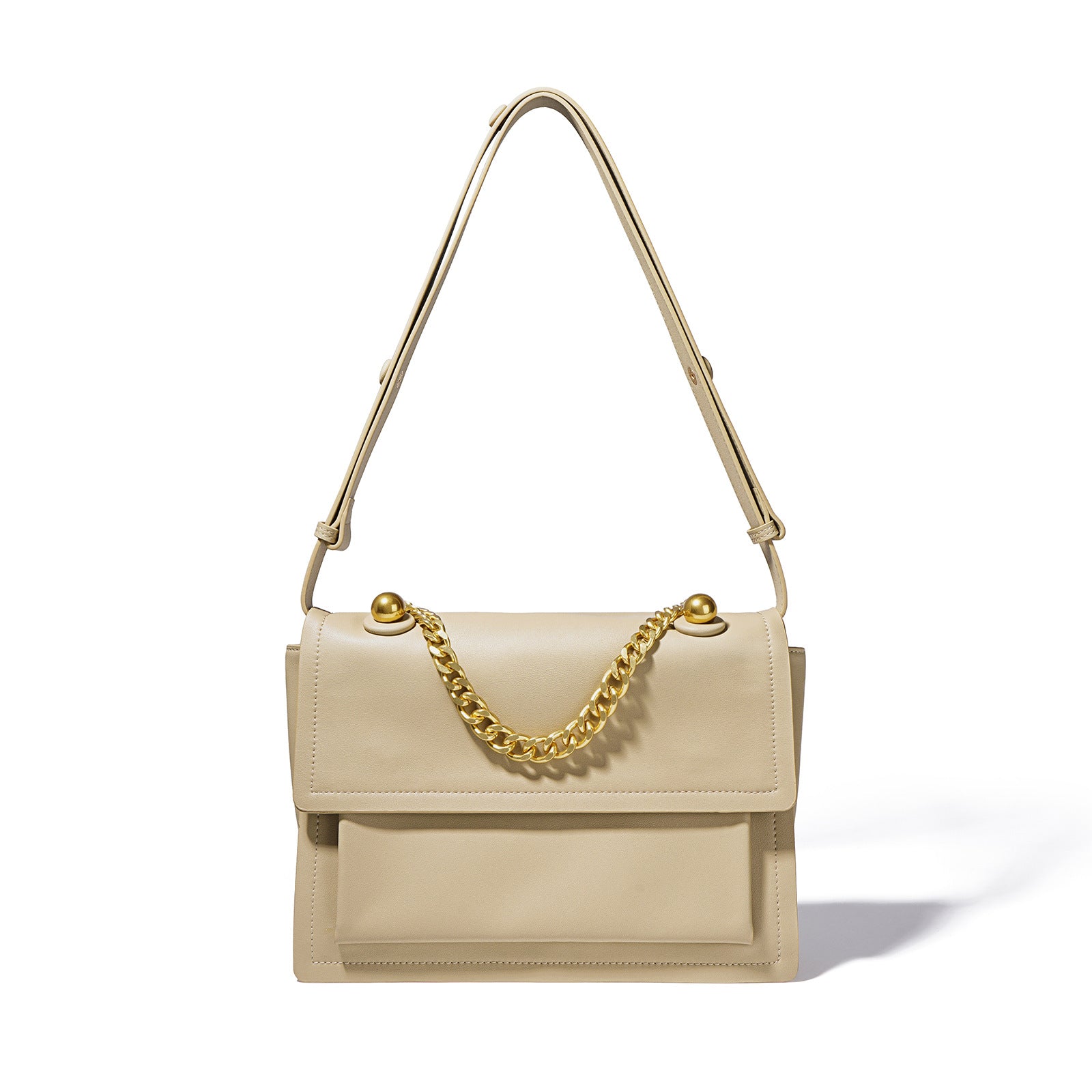 Textured Niche Chain Hobo Crossbody