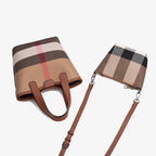 Check Pattern Cylinder Bag