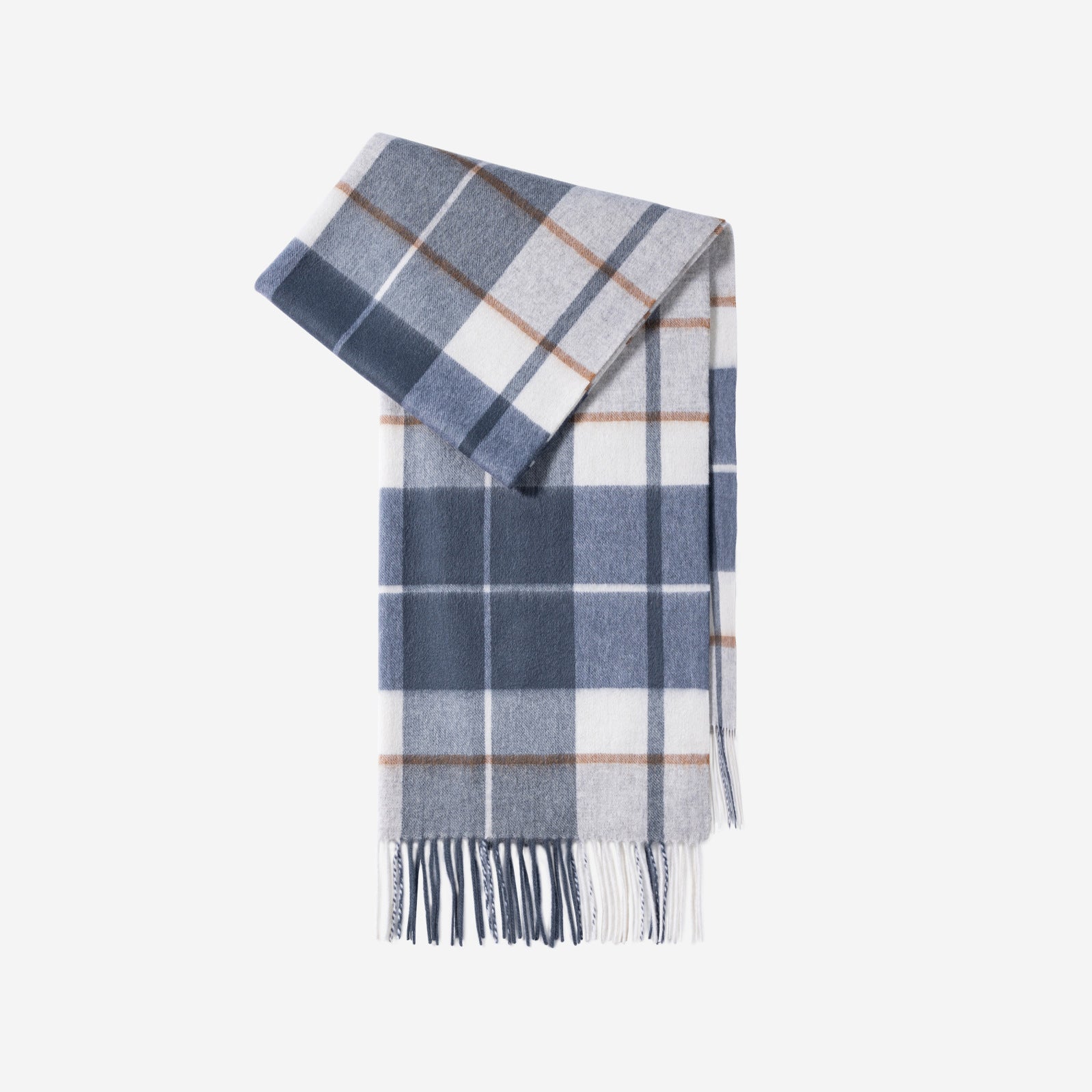 Wool Plaid Winter Shawl Scarf
