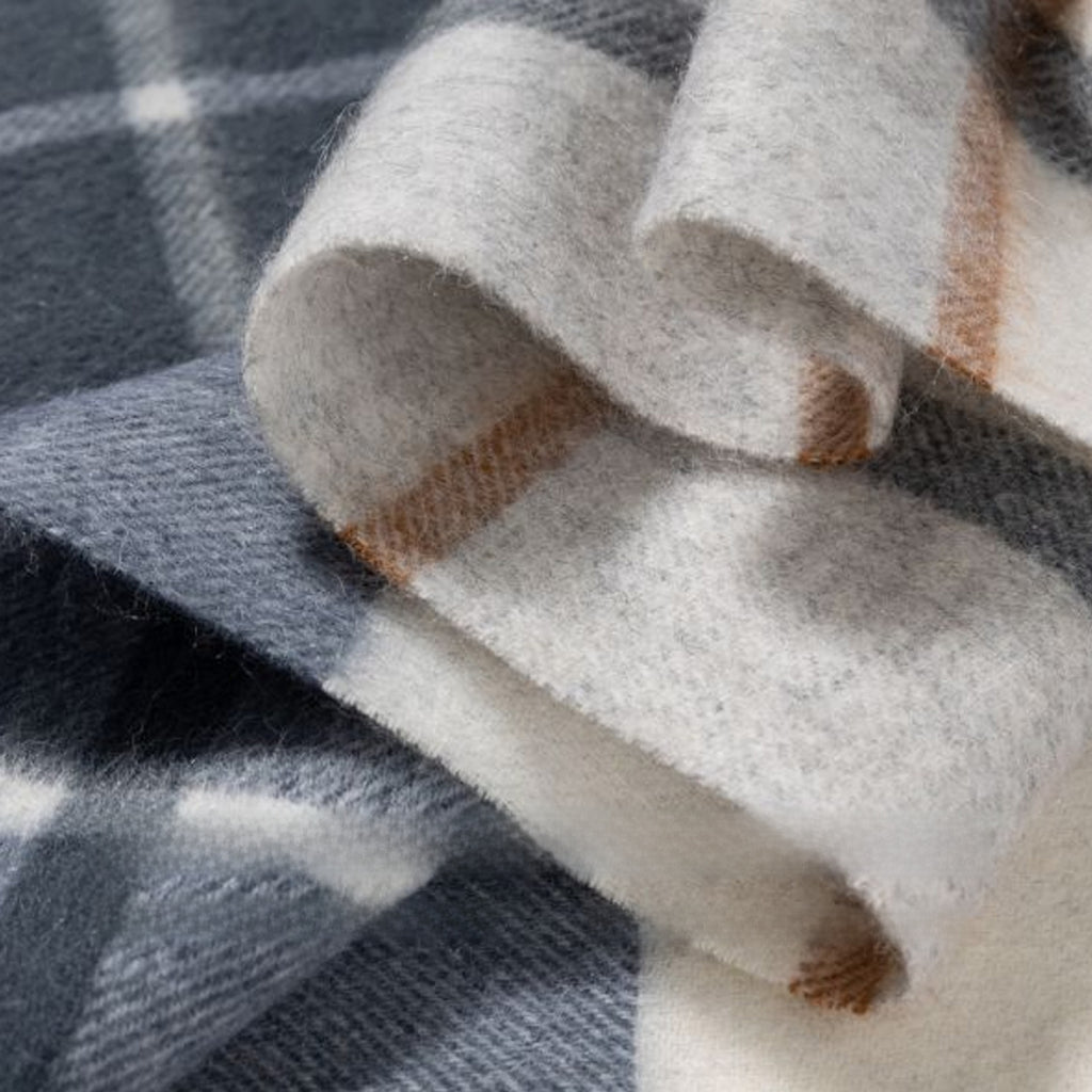 Wool Plaid Winter Shawl Scarf