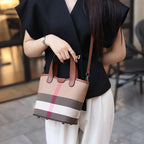 Check Pattern Cylinder Bag