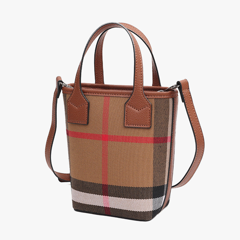 Classic Plaid Canvas Mini Crossbody Bag