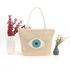Evil Eye Large Boho Beach Tote Bag