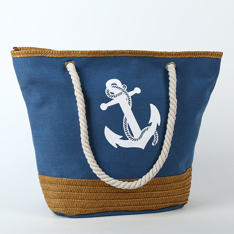 Oversized Canvas Beach Tot Bag