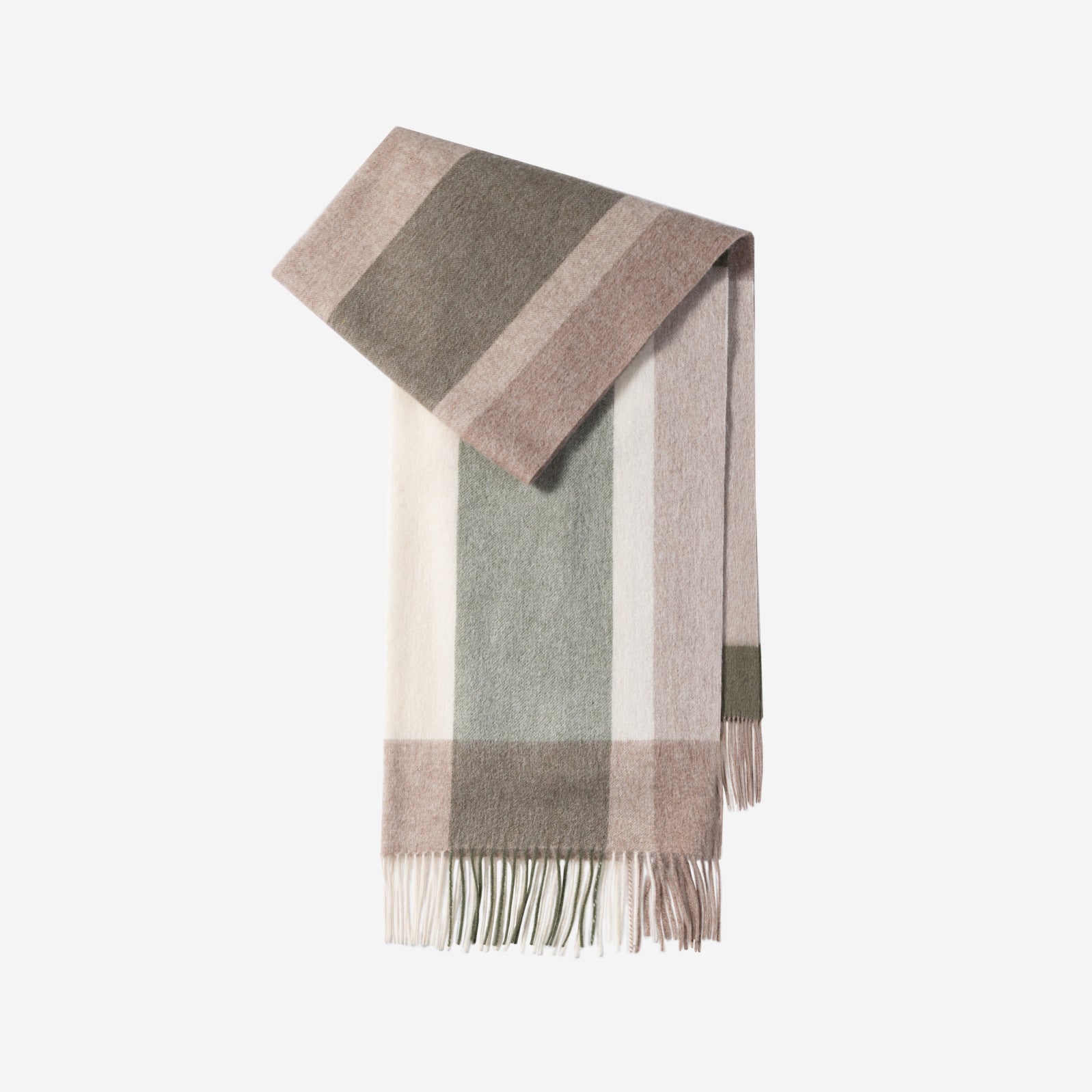 Wool Plaid Winter Shawl Scarf