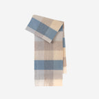 Classic Plaid Cashmere Scarf - Ash pink grid