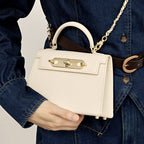 Chic Chain Flap Mini Small Square Handbag Kelly Bag