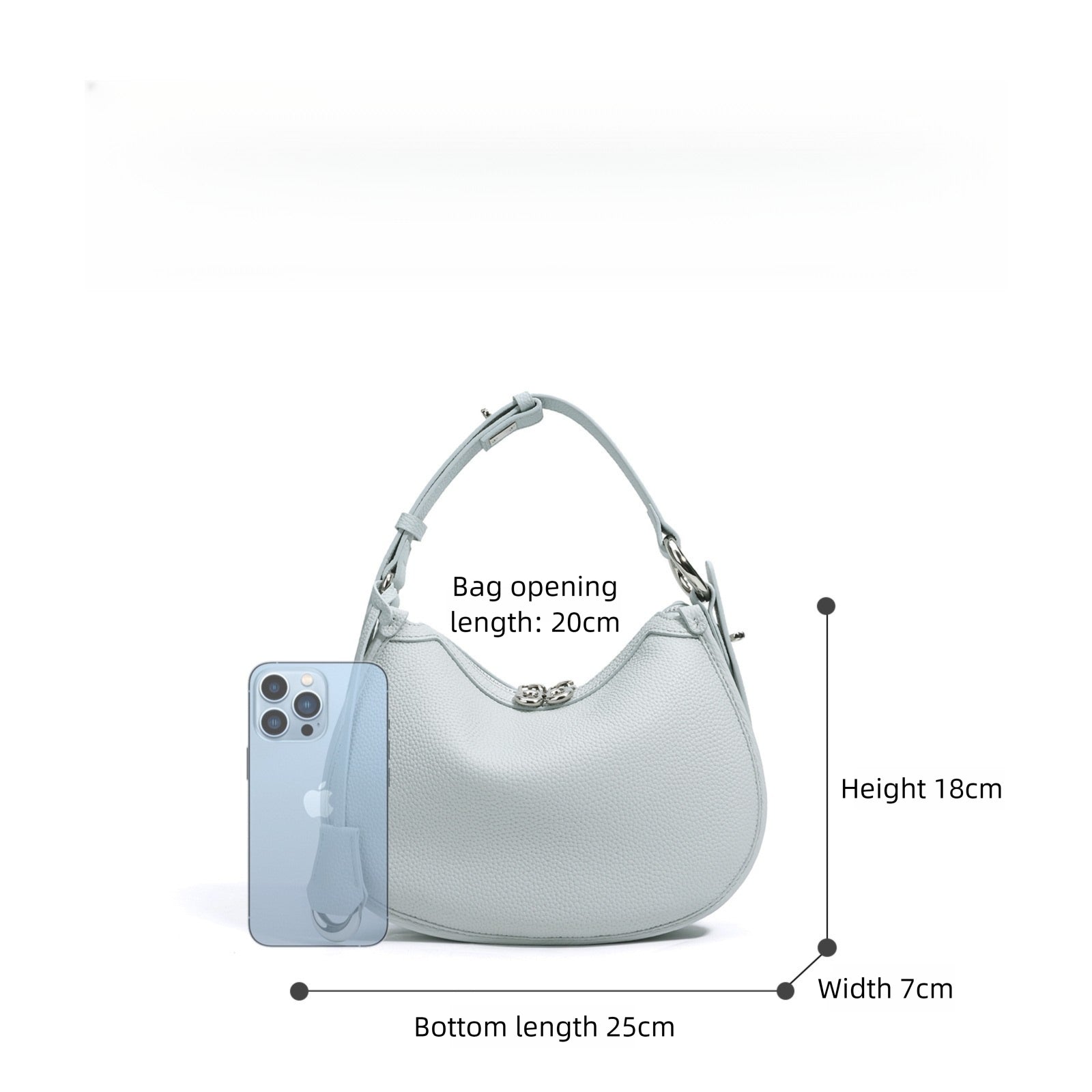 Genuine Leather Simple Niche Shoulder Crossbody Bag