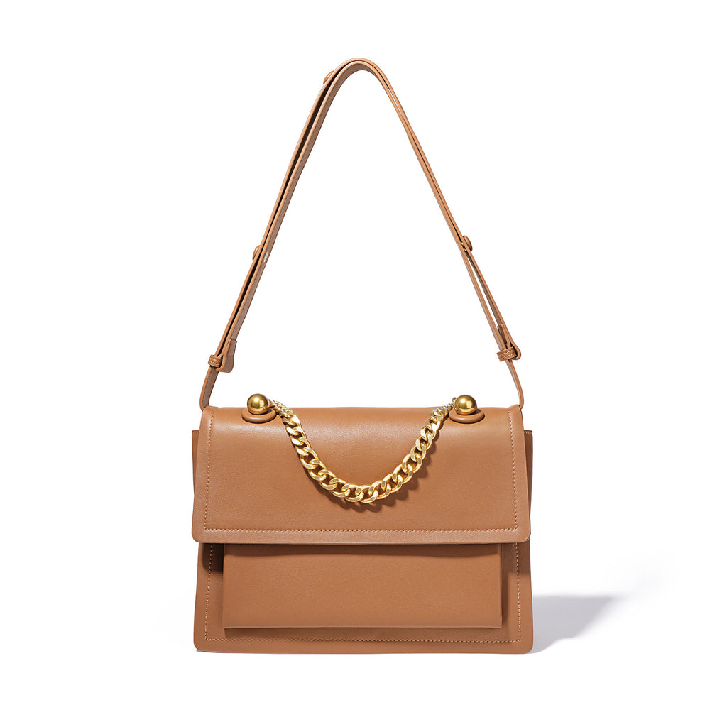 Textured Niche Chain Hobo Crossbody