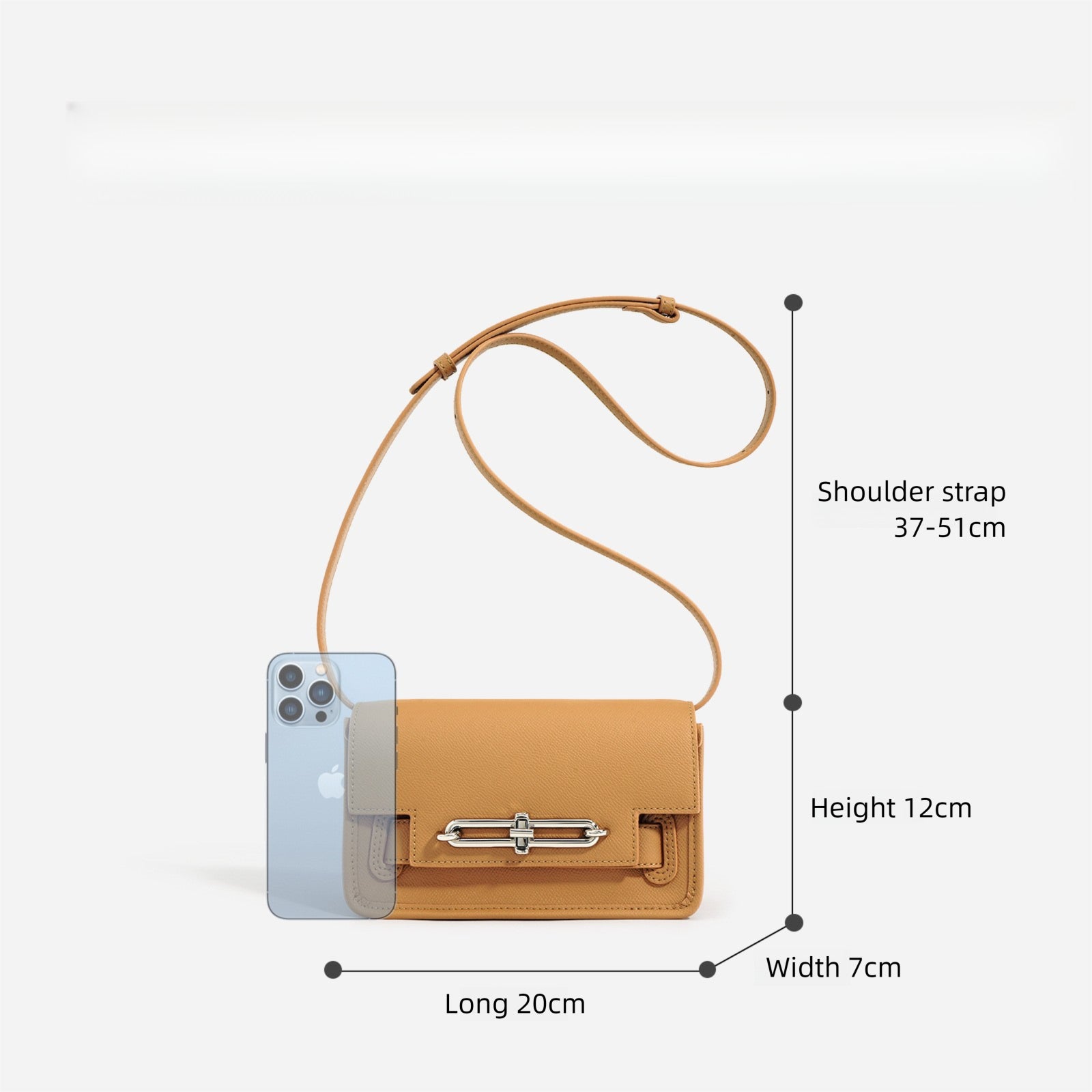 Simple Small Square Crossbody Shoulder Bag