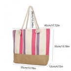 Large Canvas Beach Tote Bag