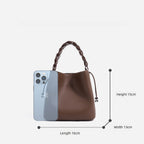 Chic Handmade Mini Crossbody Woven Bucket Bag