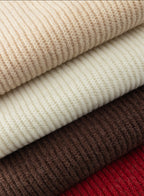 Versatile Knitted Warm Scarf - Red